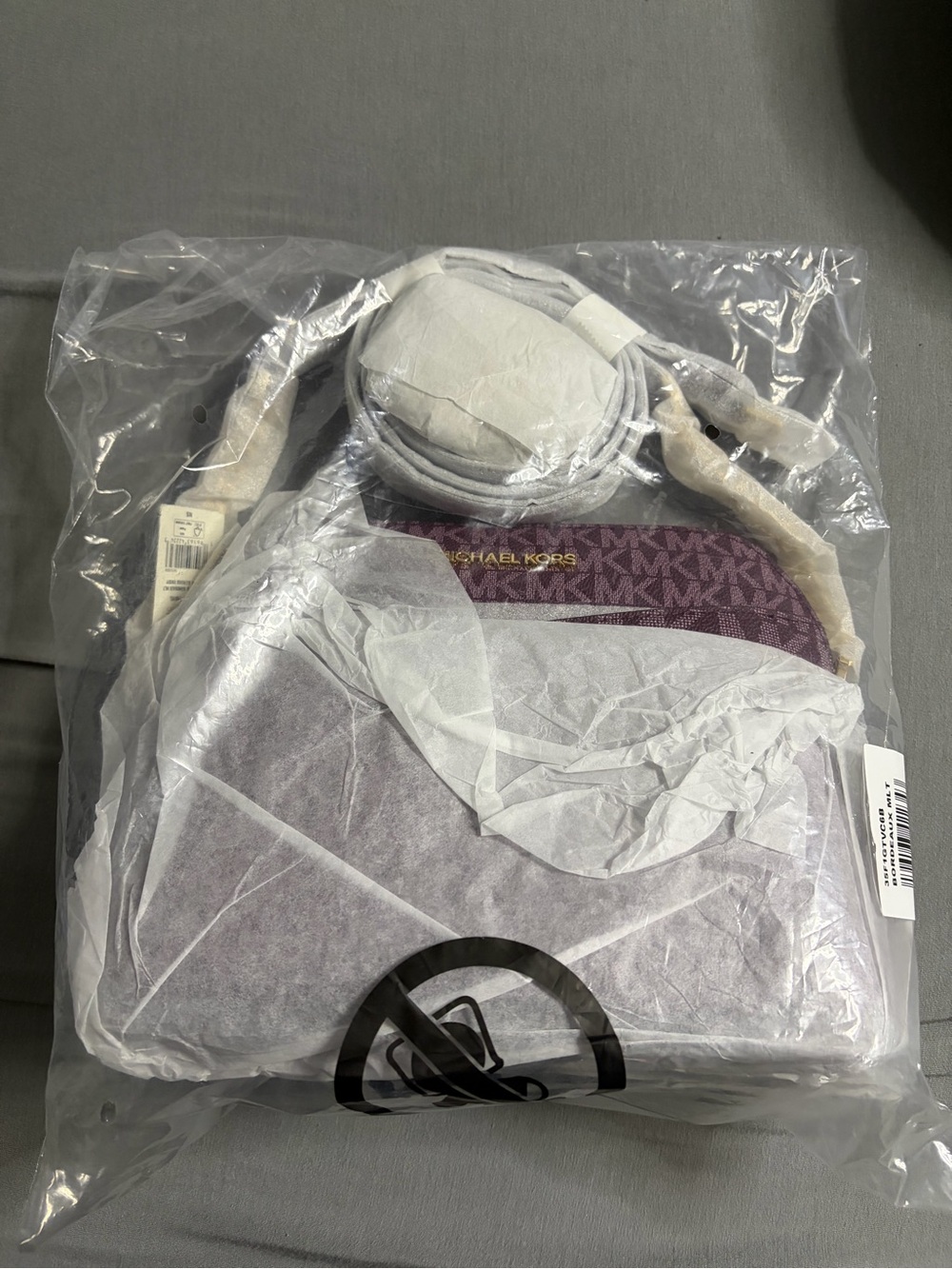 NWT Michael Kors Leather Jet Set Travel Crossbody in Bordeaux with Gold Hardware